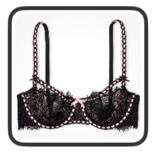 Victoria's Secret Lace Bra in Black and Pink